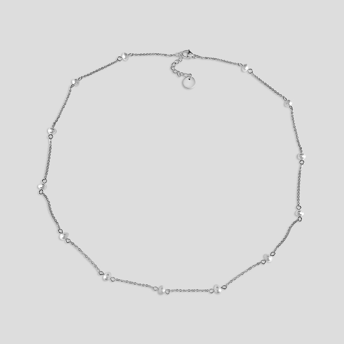 Mr Baroque - Silver Pearl Necklace– JonasPhilippe