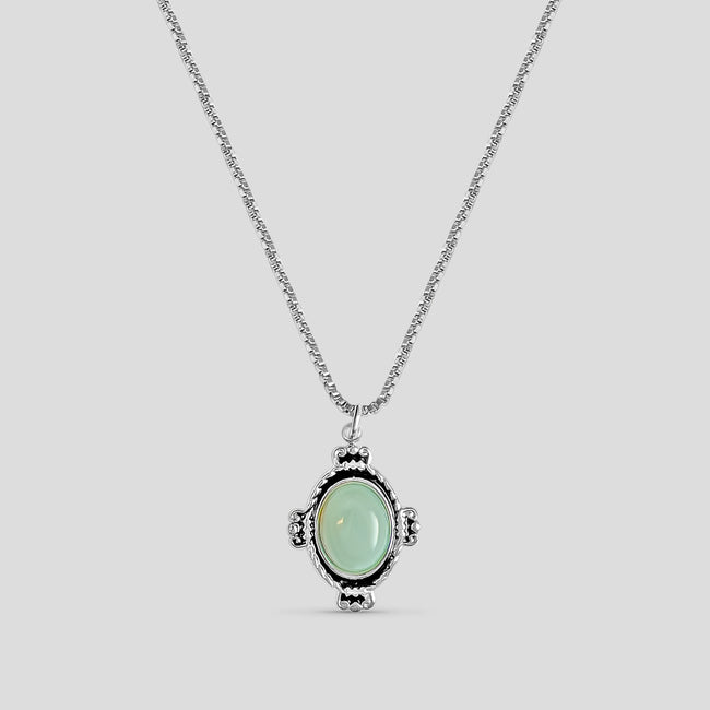 Green Stone Necklace Set