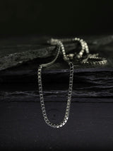 Mr Box - Silver Box Necklace