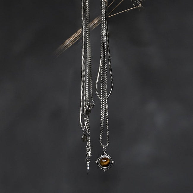 Tiger Eye Necklace Set