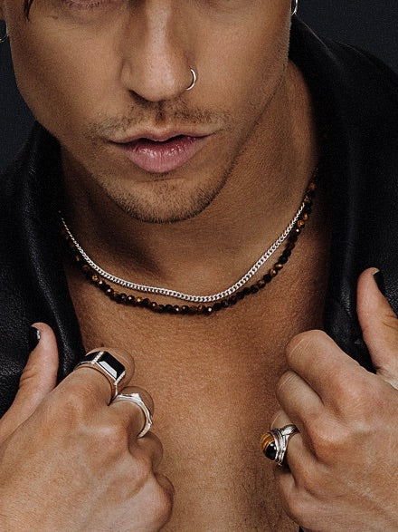 Mr Kurbini - Tiger Eye Stone Necklace