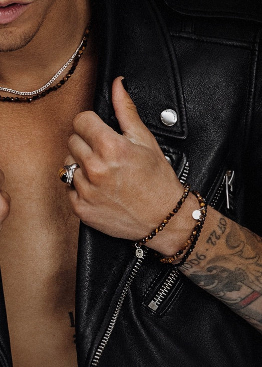 Mr Kurbini -  Tiger Eye Stone Bracelet