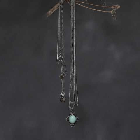 Green Stone Necklace Set