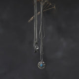Blue Agate Necklace Set