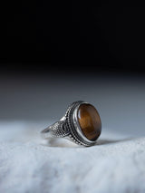 Sir Leonard - Silver Ring with a Tiger Eye Stone