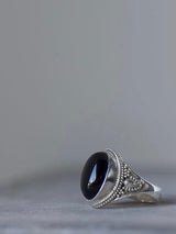 Sir Svensson - Silver Ring with Black Onyx Stone