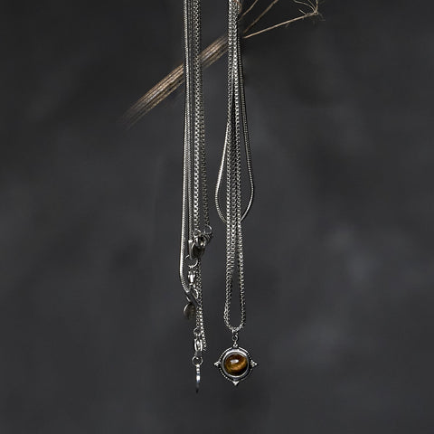 Tiger Eye Necklace Set