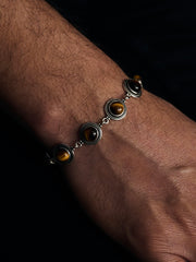 Sir King -Bracelet with tiger eye gem stones