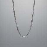 Mr Saba  - Silver PaperClip Necklace